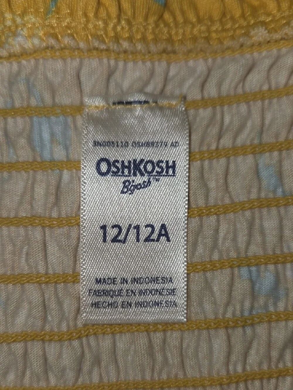 OshKosh B'gosh Yellow Floral Smocked Sundress